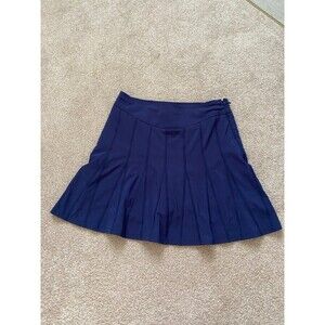 ATHLETA Wear About Skort Navy Blue Pleated Skort Tennis Pickleball Size 2 EUC